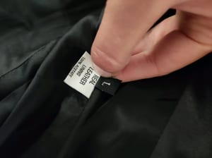 Damen Lederjacke Blazer-Schnitt, schwarz, Echtleder – Größe L – Bild 4 von 5