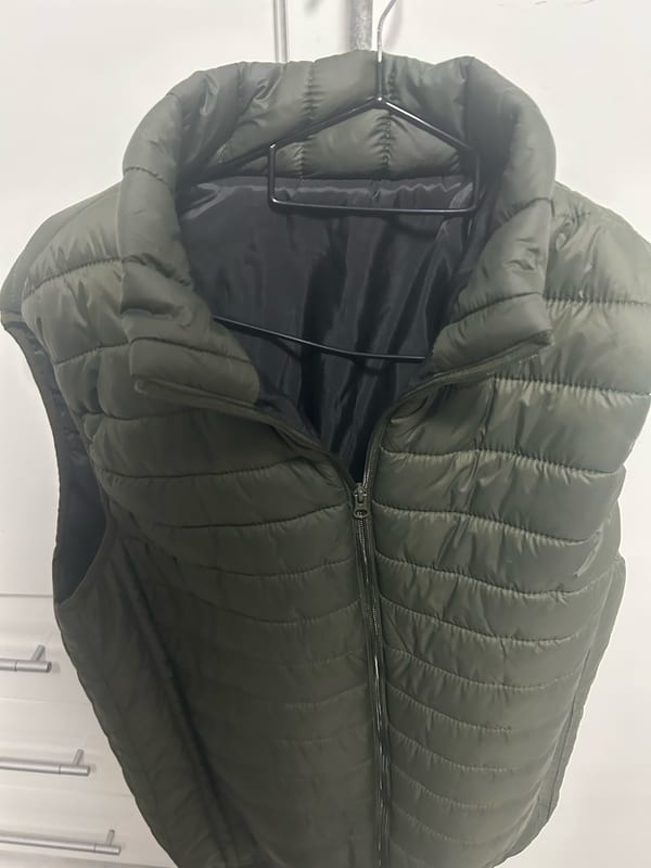 Herren Khaki Halbweste – Größe L – Grün – Bild 2 von 3