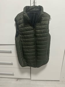 Herren Khaki Halbweste – Größe L – Grün