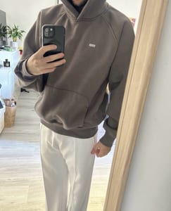 6PM Herren Hoddie – Größe L – Grau