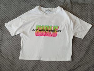 Damen bauchfreies T-shirt – Größe XXS – Weiß