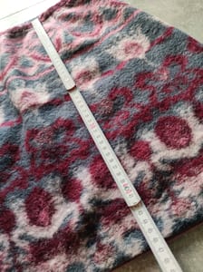 Damen Wollrock mit Muster in Rot und Blau – Größe 38 – Bild 4 von 4