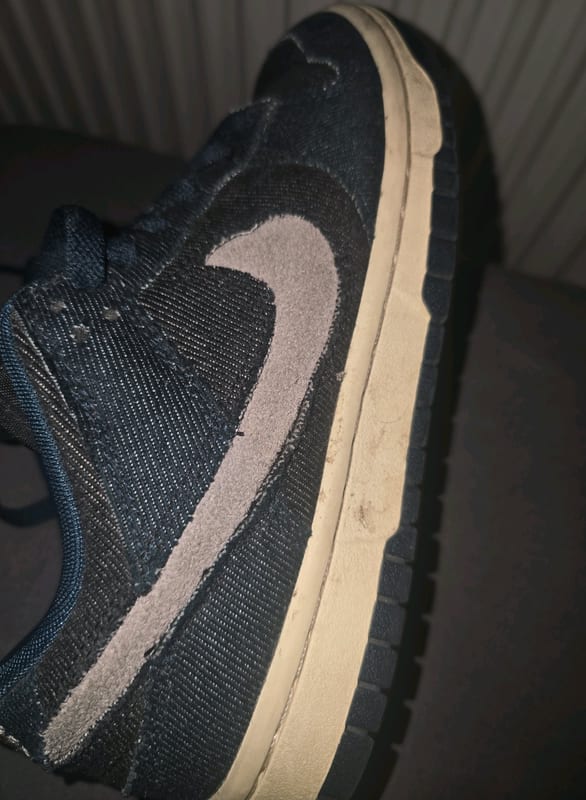 Damen Sneaker aus dunkelblauem Denim mit Wildleder-Swoosh – Low-Top – Größe 38 – Bild 8 von 8