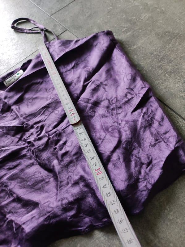 Damen 100% Seide Top Jaqueline – Größe M – Lila – Bild 5 von 5