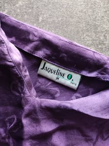 Damen 100% Seide Top Jaqueline – Größe M – Lila – Bild 2 von 5