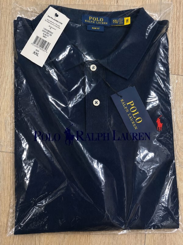 Herren Poloshirt Kurzarm Navy blau – Größe XXL