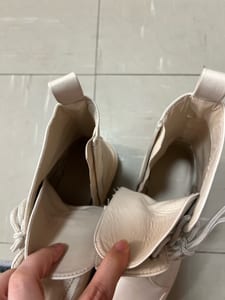 Damen Cremefarbene Schnürstiefeletten mit Plateausohle – Größe 39 – Bild 11 von 12