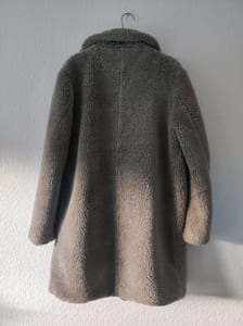 Zara Damen Teddymantel graubeige – Größe M – Bild 3 von 5