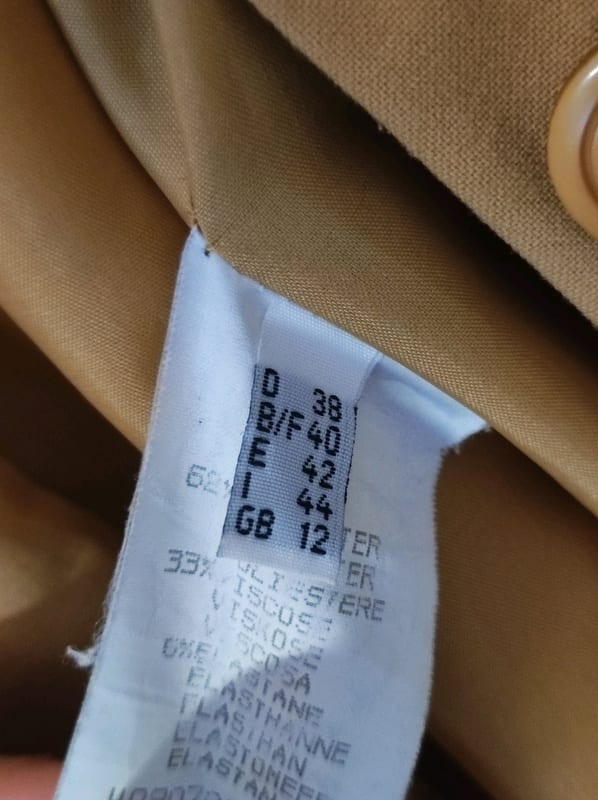 Camel Blazer Damen – Langer Schnitt – Größe 38 – Braun – Bild 3 von 4