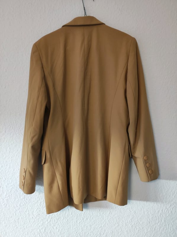 Camel Blazer Damen – Langer Schnitt – Größe 38 – Braun – Bild 4 von 4