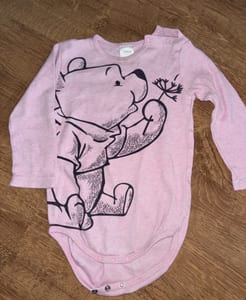 Baby Winnie Pooh Langarmbody – Größe 86/92 – Rosa