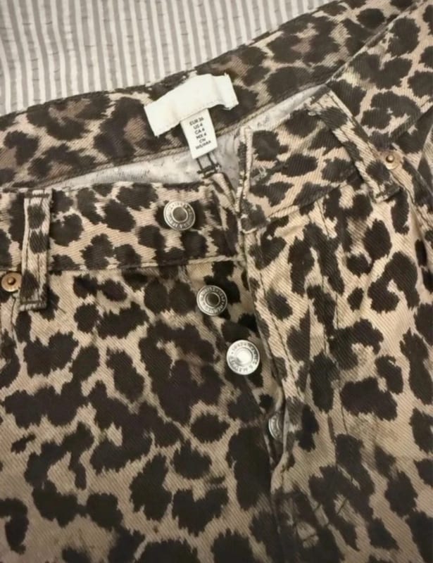Damen Jeans Hose Leoparden Look – Größe 36 – Braun/Schwarz/Beige – Bild 3 von 3