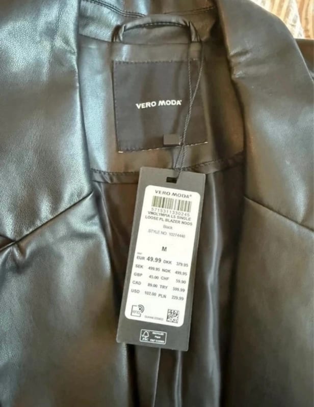 Damen Blazer Neu mit Etikett – Größe 38 – Schwarz – Bild 4 von 5
