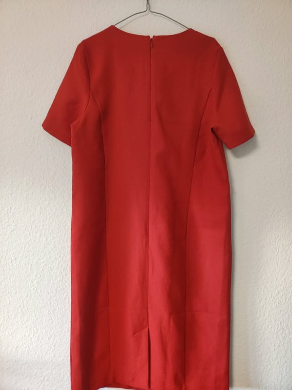 Damen Rotes Kleid mit kurzen Ärmeln – Größe 42 – Bild 4 von 6