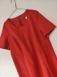 Damen Rotes Kleid mit kurzen Ärmeln – Größe 42 – Bild 2 von 6