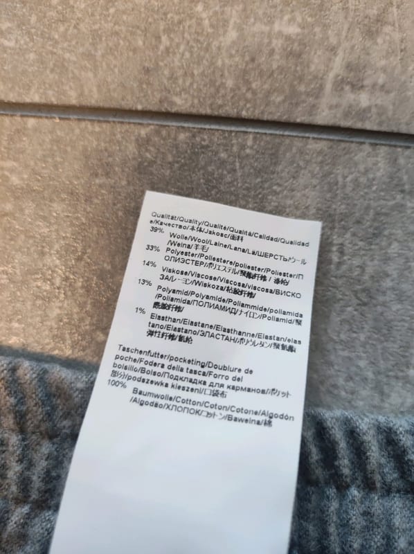 Hugo Boss Damen Graue Hose mit elastischem Bund – Größe 42 – Bild 4 von 5