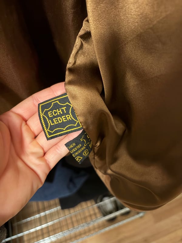 Damen Lederjacke braun in S – Größe 36 – Bild 5 von 5