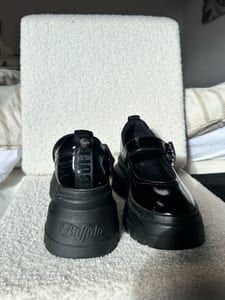 Buffalo Damen Chunky Mary Janes, Lack, gr. 38 – Schwarz – Bild 3 von 4
