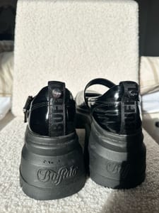 Buffalo Damen Chunky Mary Janes, Lack, gr. 38 – Schwarz – Bild 4 von 4