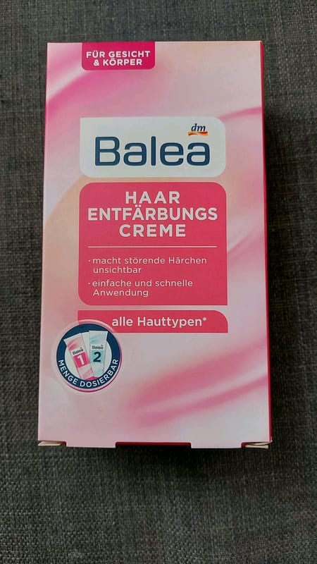 Balea Haar Entfärbungscreme für Gesicht & Körper