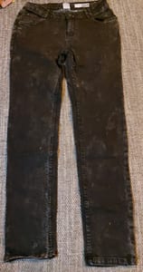Damen Schwarze Jeans mit Waschung – Größe L