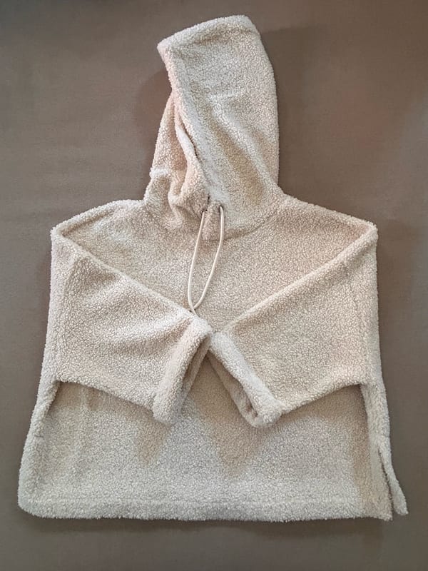 Damen Schöner Teddy Hoodie in Beige – Größe 36
