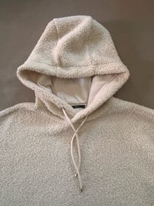 Damen Schöner Teddy Hoodie in Beige – Größe 36 – Bild 8 von 12