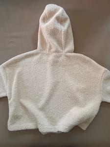Damen Schöner Teddy Hoodie in Beige – Größe 36 – Bild 10 von 12