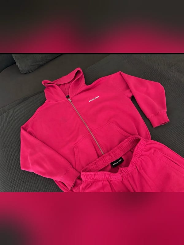 Herren Pegador-Jogginganzug Pink – Größe XS – Rosa
