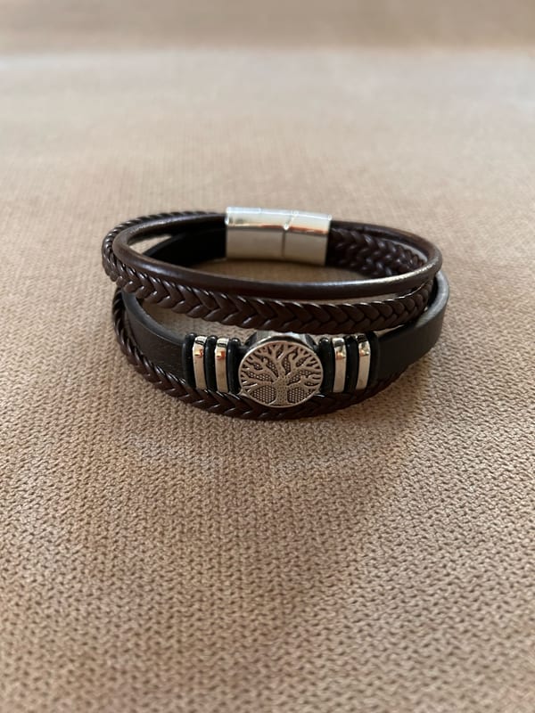 Herren Armband Lebensbaum braun – Bild 2 von 5