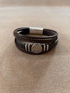 Herren Armband Lebensbaum braun – Bild 2 von 5