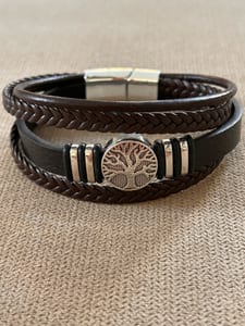 Herren Armband Lebensbaum braun – Bild 5 von 5