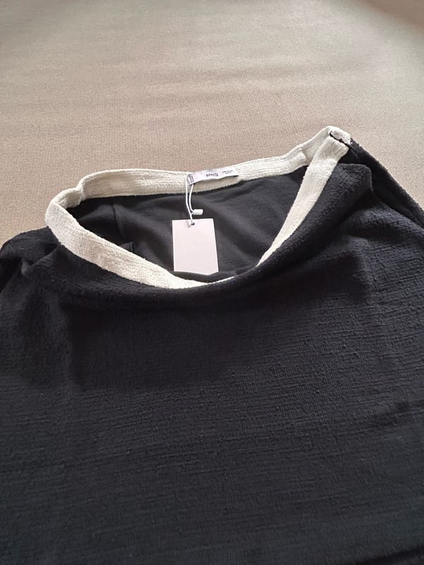 Damen Tweedrock schwarz von Mango – Größe S – Schwarz/Beige – Bild 7 von 12