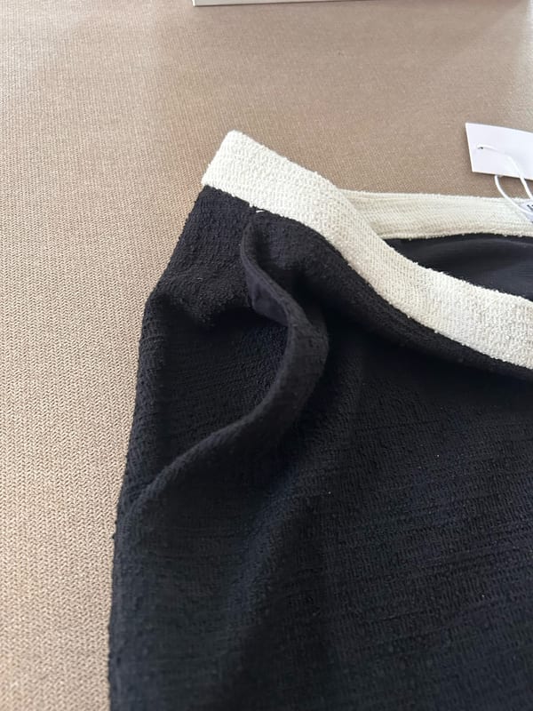 Damen Tweedrock schwarz von Mango – Größe S – Schwarz/Beige – Bild 9 von 12
