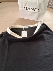 Damen Tweedrock schwarz von Mango – Größe S – Schwarz/Beige – Bild 2 von 12