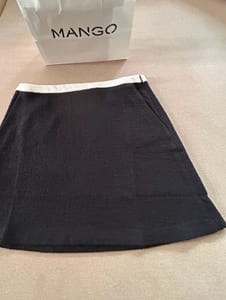 Damen Tweedrock schwarz von Mango – Größe S – Schwarz/Beige – Bild 12 von 12