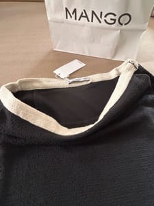 Damen Tweedrock schwarz von Mango – Größe S – Schwarz/Beige – Bild 3 von 12