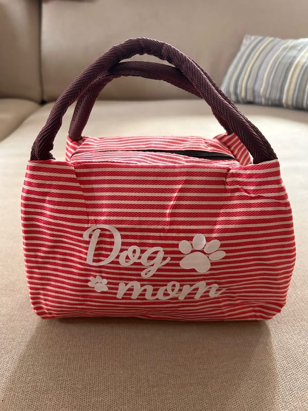 Damen Süße Hundehandtasche Doggie Bag – Rot