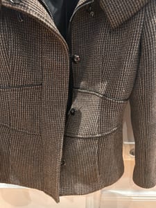 Damen Tolle Kurzjacke Neu von Zara Dunkelbraun – Größe S – Bild 7 von 11
