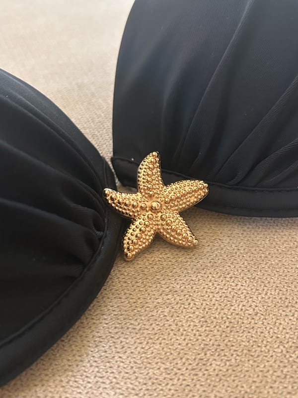Damen Bikini schwarz mit goldenem Seestern – Größe S – Bild 5 von 11