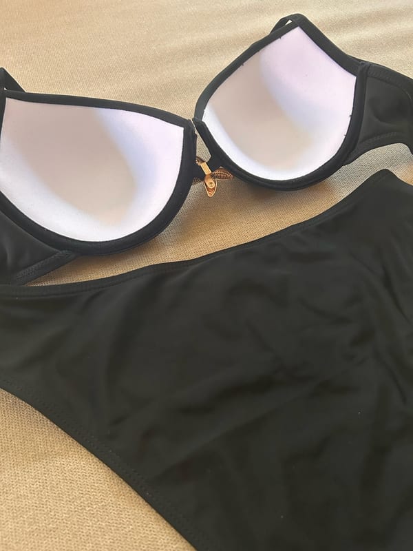 Damen Bikini schwarz mit goldenem Seestern – Größe S – Bild 7 von 11