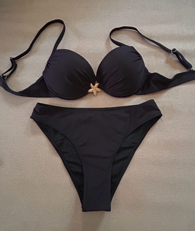Damen Bikini schwarz mit goldenem Seestern – Größe S – Bild 11 von 11
