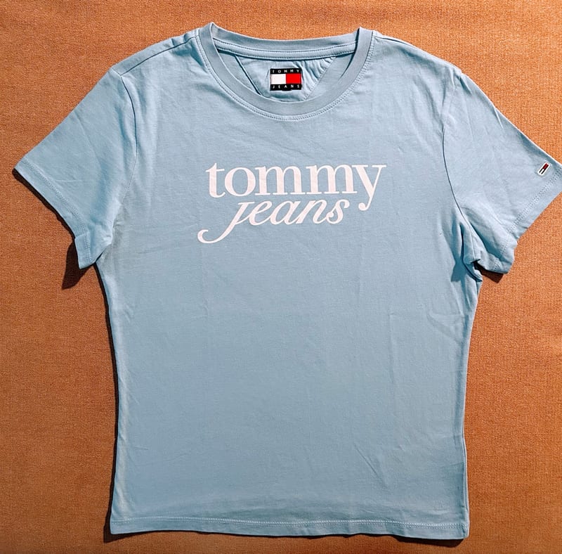 TShirt Oberteil babyblau Tommy Hilfiger – Größe S