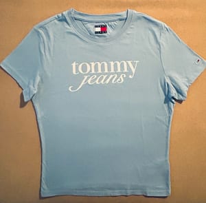 TShirt Oberteil babyblau Tommy Hilfiger – Größe S – Bild 8 von 8