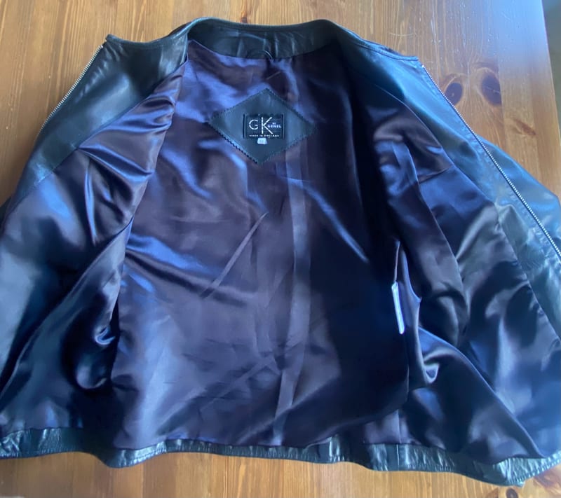 Damen Top Lederjacke, hochwertig, britisches Label – Größe S – Schwarz – Bild 6 von 9