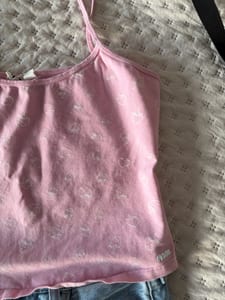 Damen nom Originals Spaghetti Soft Tops in Strawberry und Cow Muster – Größe XL/XXL – Rosa/Braun – Bild 3 von 7