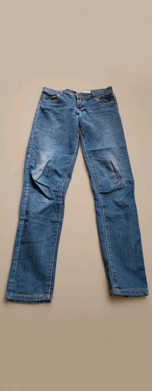 Blaue Damen-Jeans, Skinny-Schnitt Gr. 36 stretch bequem