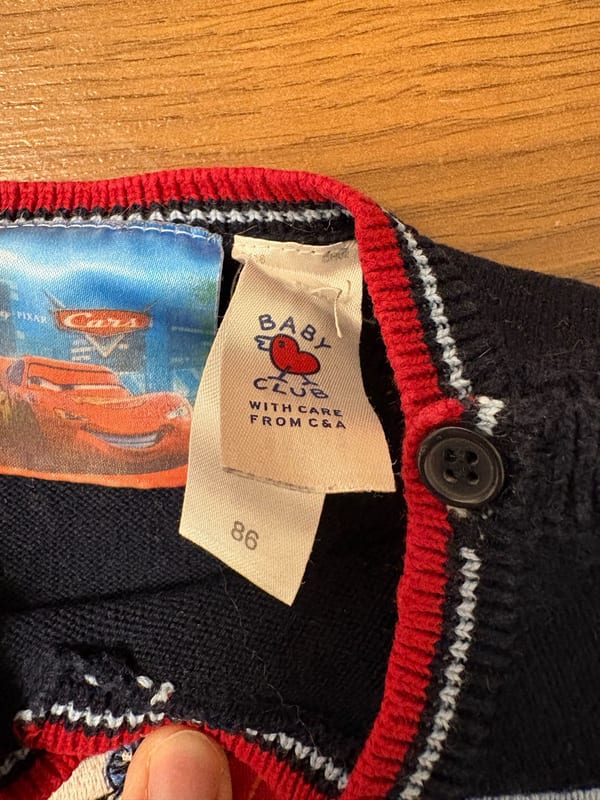 Jungen Pullunder – Größe 86 – Schwarz/Blau – Bild 2 von 2