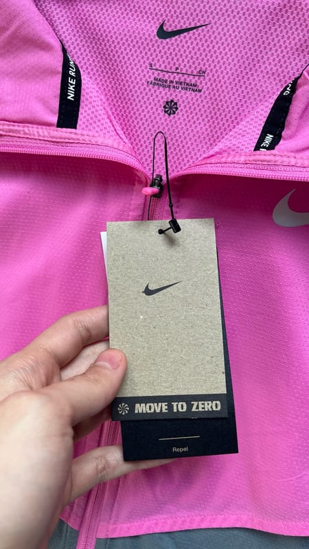 Herren Nike Miller Windrunner Jacke Pink/Grau-Größe S – Rosa/Grau – Bild 4 von 7