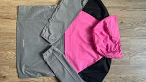 Herren Nike Miller Windrunner Jacke Pink/Grau-Größe S – Rosa/Grau – Bild 6 von 7